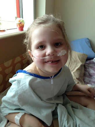 Founder of Teige's Journey second hospital admission - PICU 