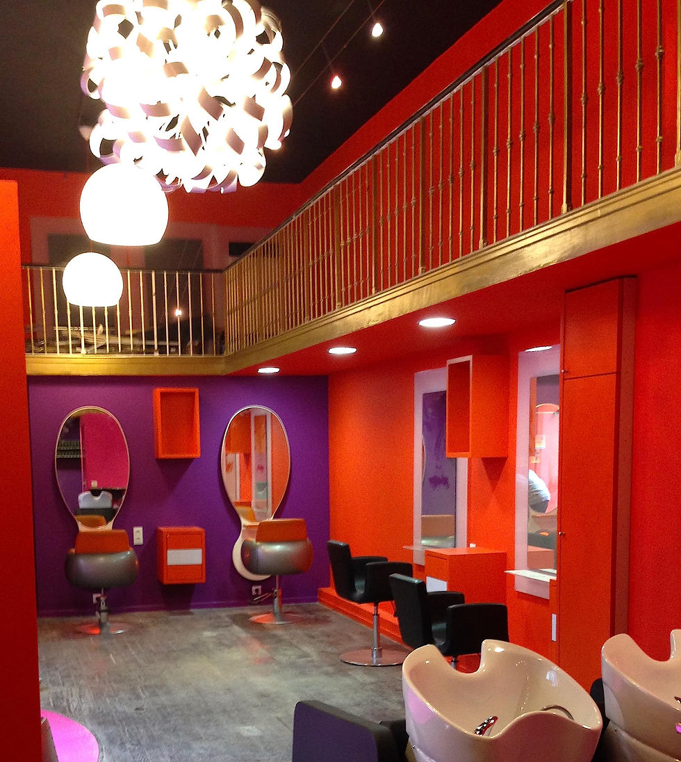 Rénovation d'un salon de coiffure