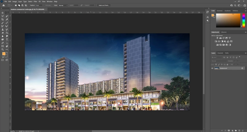 Professional Photoshop training for interior design and digital rendering