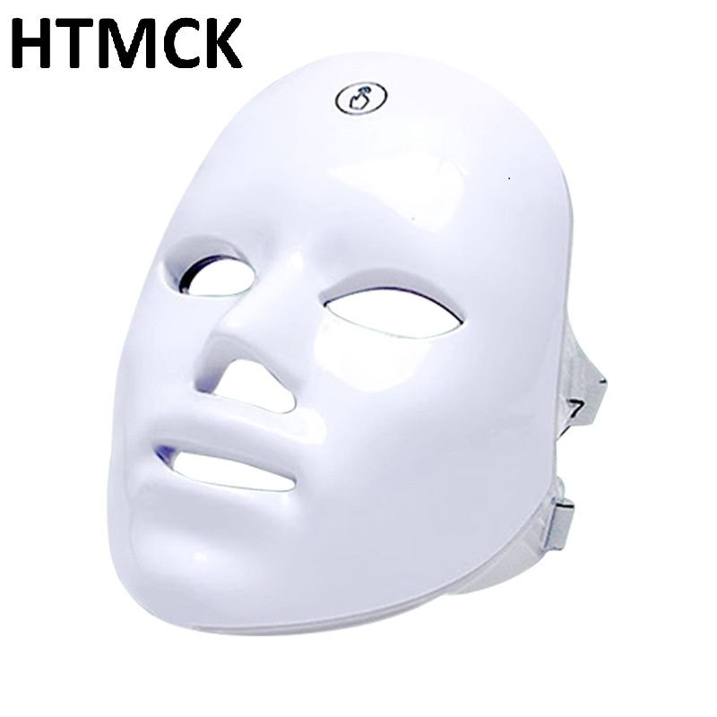 Miniatura: Máscara Facial de Terapia com Luz LED de 7 Cores HTMCK |   Máscara de Beleza F
