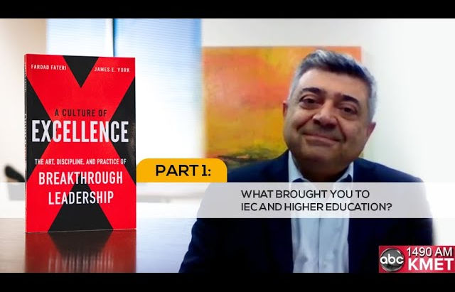 Interview Part 1: What Brought Dr. Fardad Fateri to Higher Education