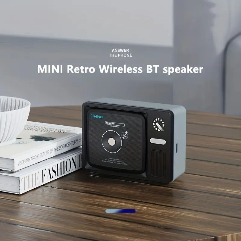 Retro Mini TV Shape Portable Wireless Speaker
