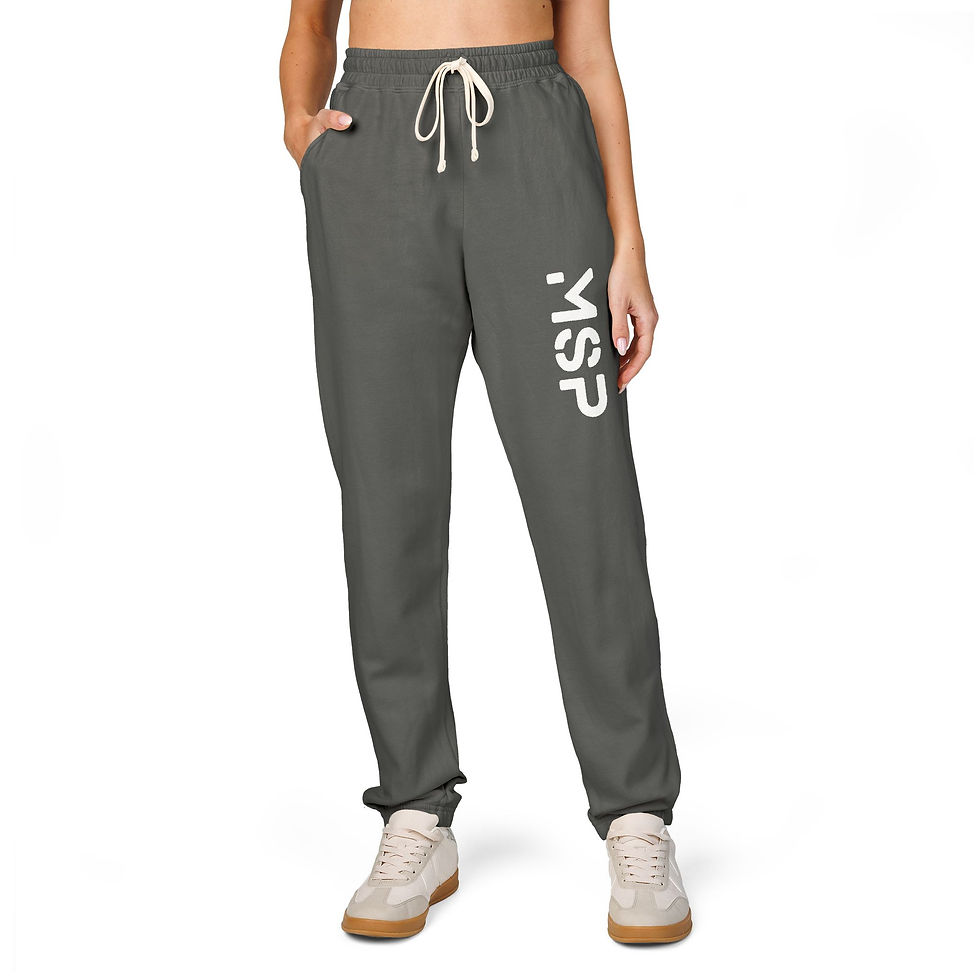 Thumbnail: Unisex Garment-Dyed Fleece Sweatpants