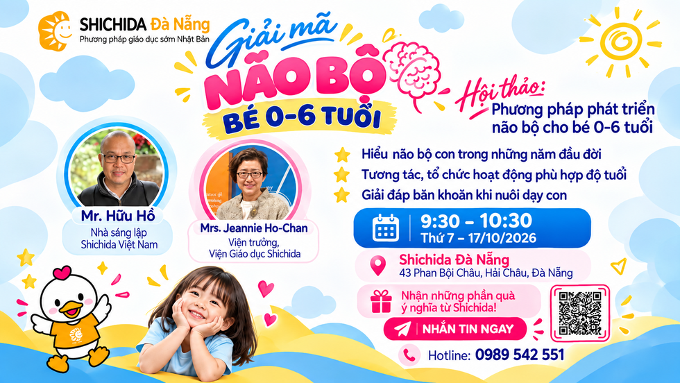 Hội thảo : Phương pháp phát triển não bộ cho bé 0-6 tuổi