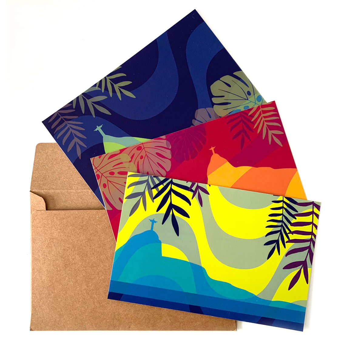 Kit cartão postal Botânica