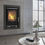 Thumbnail: Arada iseries i400 insert stove in Concrete Wall with Orange Flames