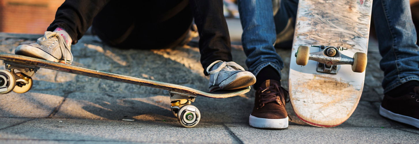 Young Skater Relaxing