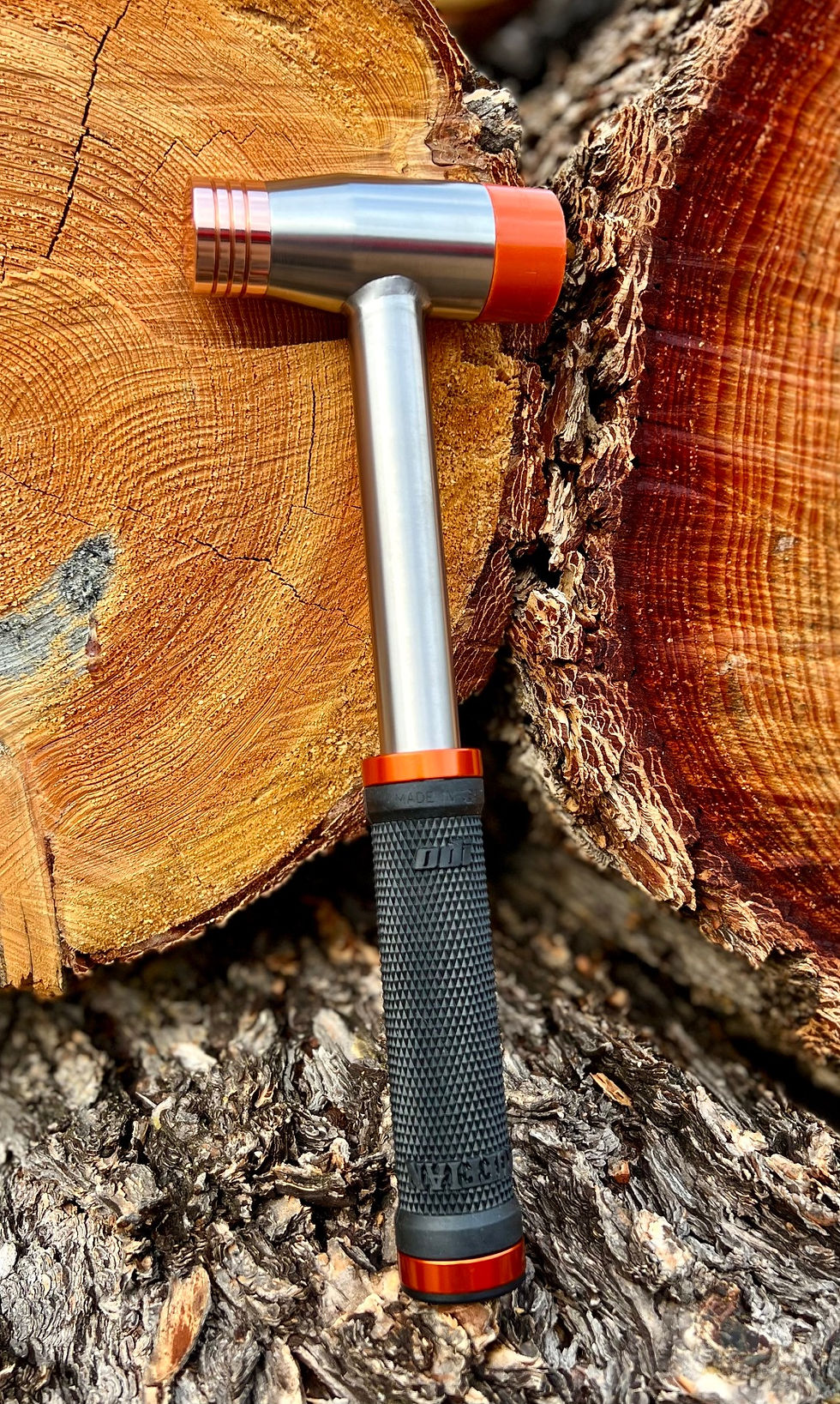 Thumbnail: Ti Hammer - Raw with Orange