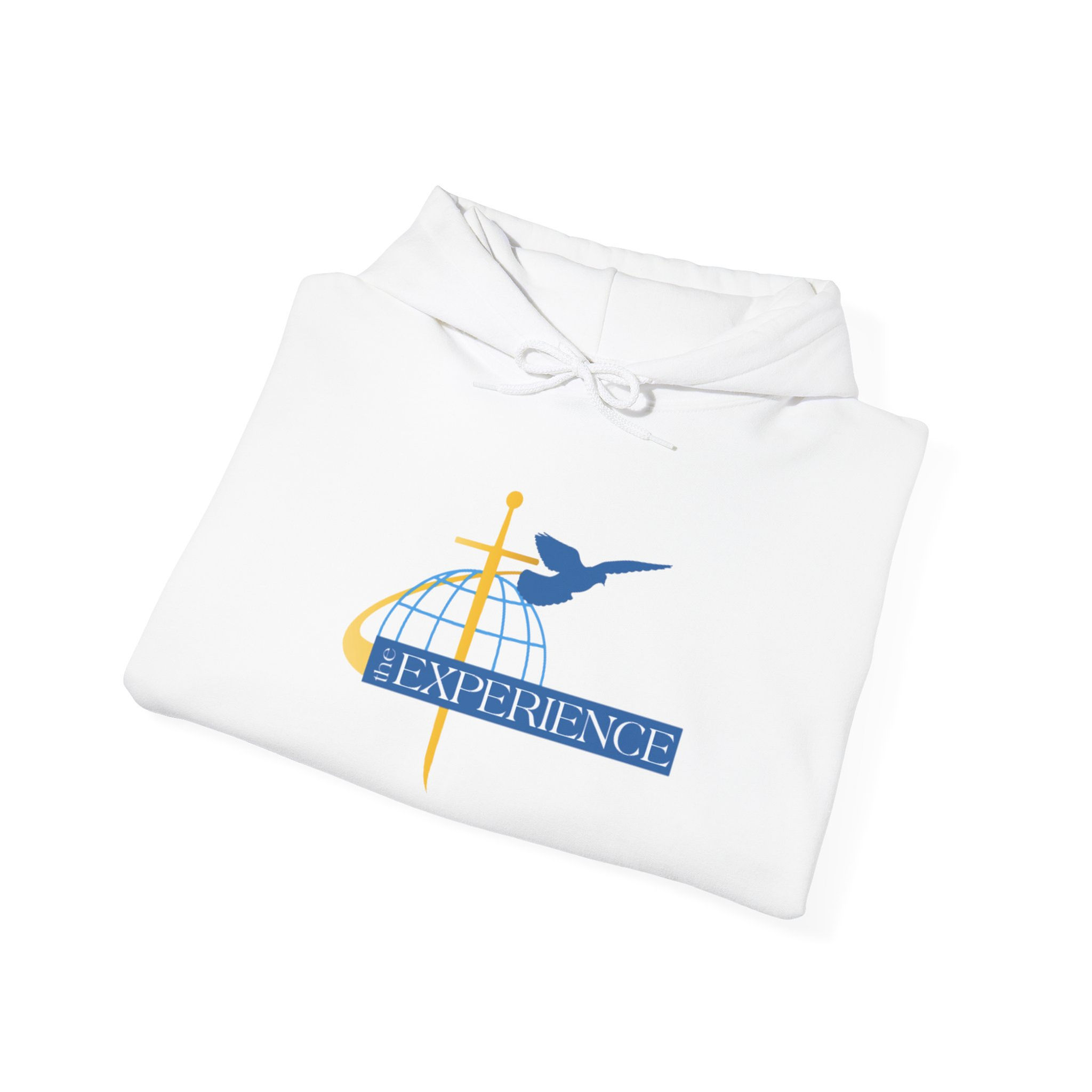 Experience Logo Hoodie — Christian Dove & Cross Faith Pullover
