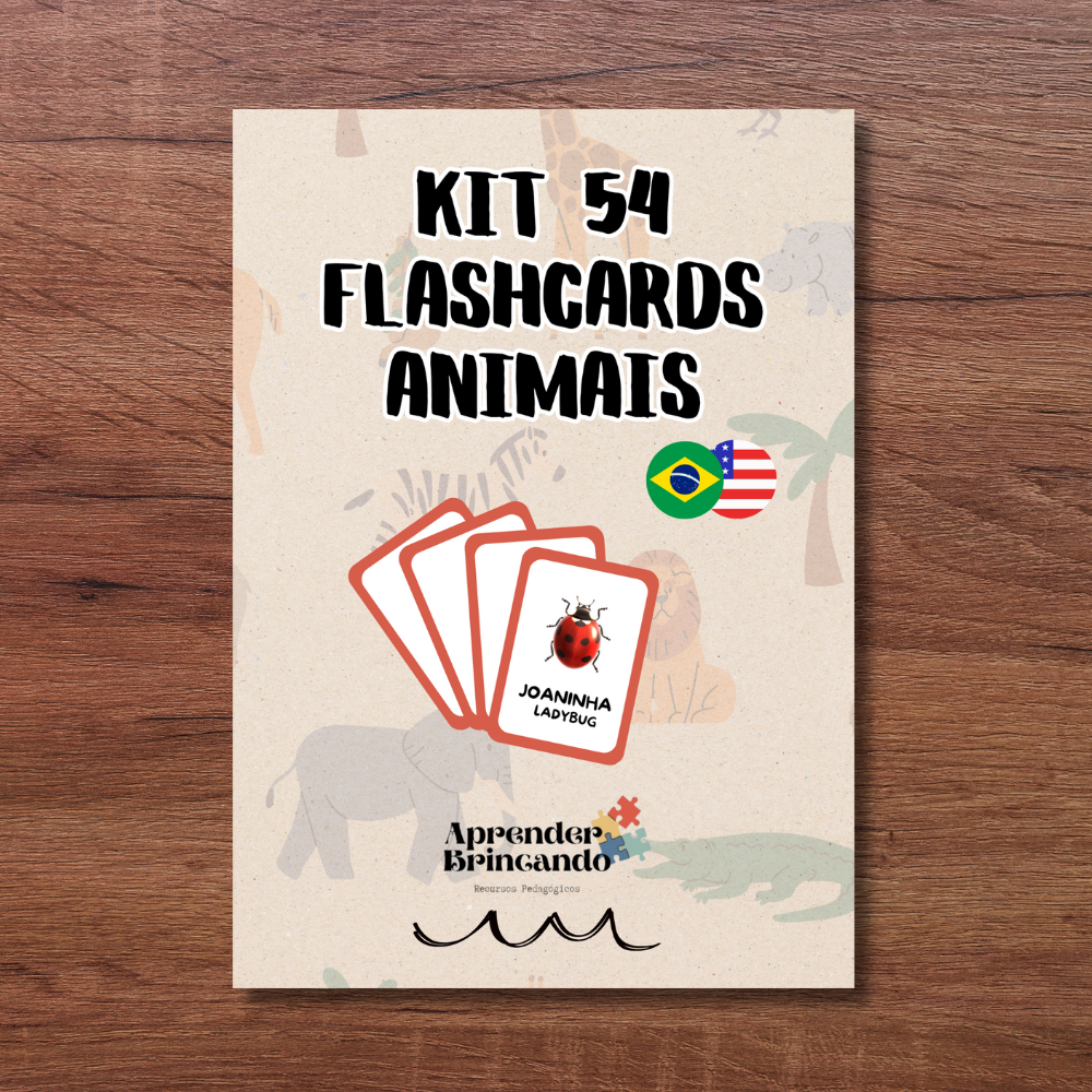 Kit 54 Flashcards - Animais