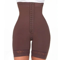 Thumbnail: Fajas Colombianas Mid-Thigh Strapless Butt Lift Shapewear Bodysuit 