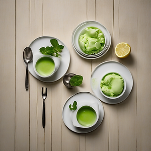 Grüner Tee-Eis