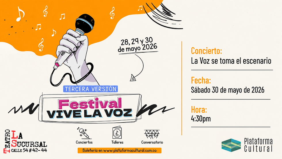 3 FESTIVAL VIVE LA VOZ: LA VOZ SE TOMA EL ESCENARIO