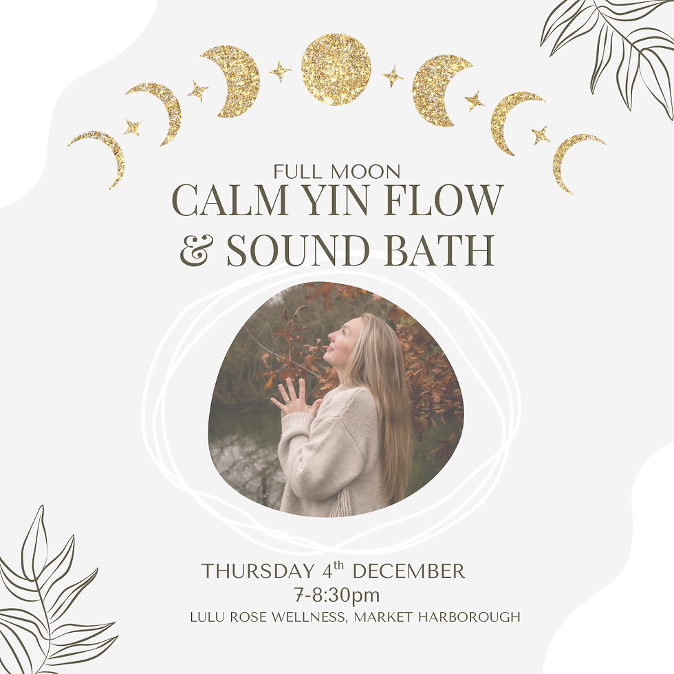 Calm Yin Flow & Sound Bath | Dec Full Moon