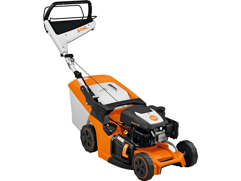 STIHL Benzin-Rasenmäher mit Grasfangkorb