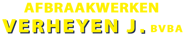 AFBRAAKWERKEN JOZEF VERHEYEN