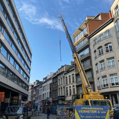 Afbraakwerken Verheyen in actie