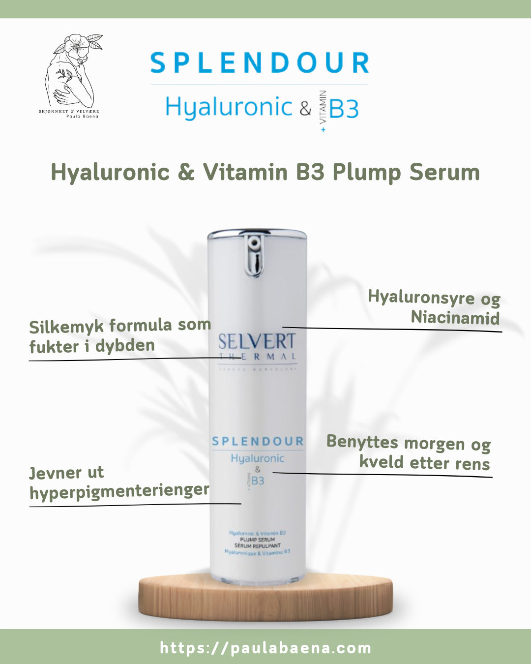 Splendour Hyaluronic & Vitamin B3 Plump Serum