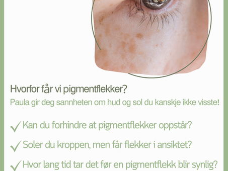 Hvorfor får vi pigmentflekker?