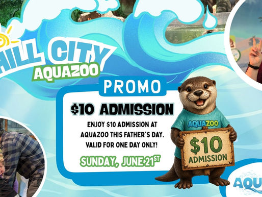 $10 Admission Day on Father's Day June 21 at AquaZoo