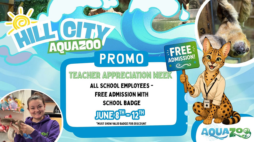 Celebrate Teacher Appreciation Week with Free Admission at AquaZoo