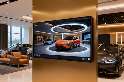 Auto Dealership with Branded TV Channel