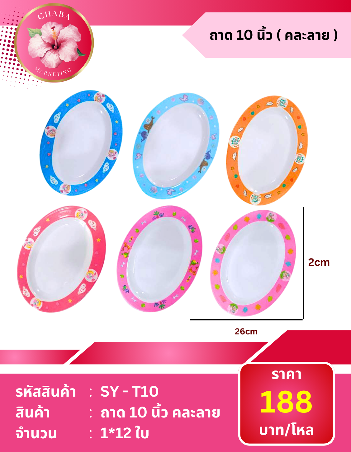 ถาด 10 นิ้ว