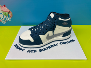 3D Shoe and Sneaker Cake. Nike Shoe that is a Cake