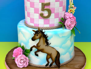 Custom cake in Tampa by The Cake Girl showing professional cake design and decorating