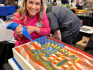 Kristina Lavallee, founder of The Cake Girl and UCF Rosen College alumna, featured by UCF Alumni discussing her entrepreneurial journey and passion for baking.