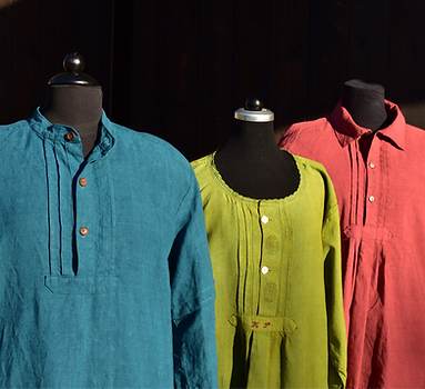 Leinenhemd Leinenbluse handgewebts Leinen