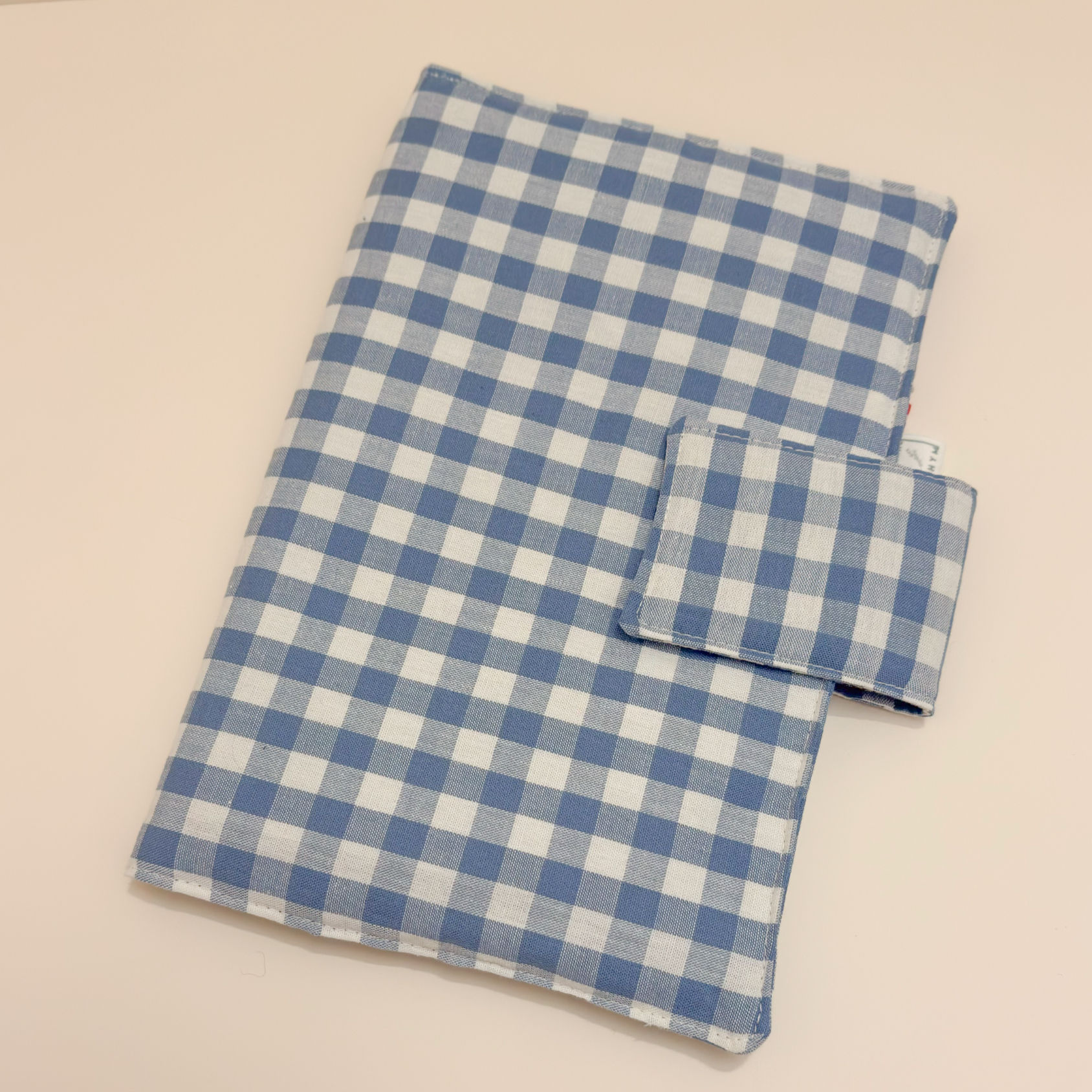 Pochette Couches/Lingettes - Vichy bleu