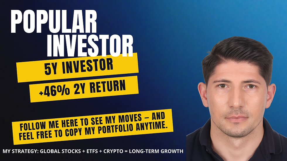 Portrait of Marko Stojanovic, eToro Popular Investor and finance blogger.