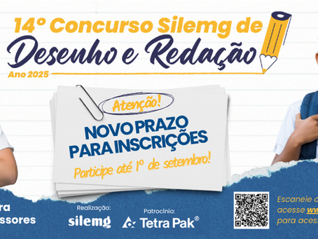 Prazo prorrogado! Inscrições para o Concurso SILEMG de Desenho e Redação 2025 vão até 1º de setembro