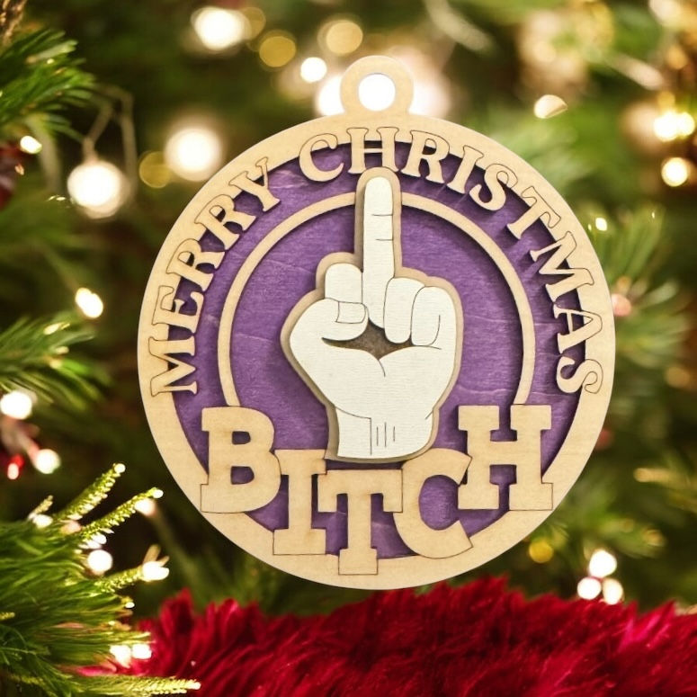 Thumbnail: Merry Christmas, B*tch Ornament