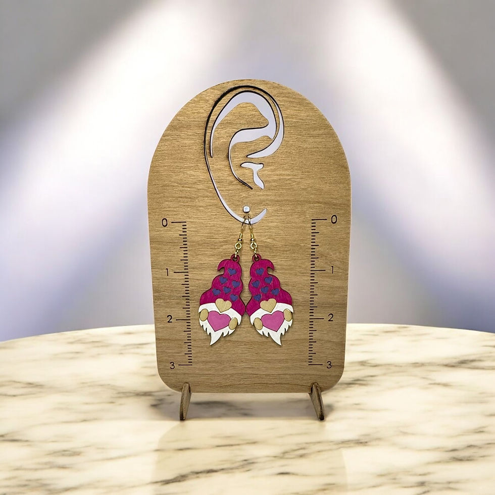 Thumbnail: Valentine Gnome  earrings