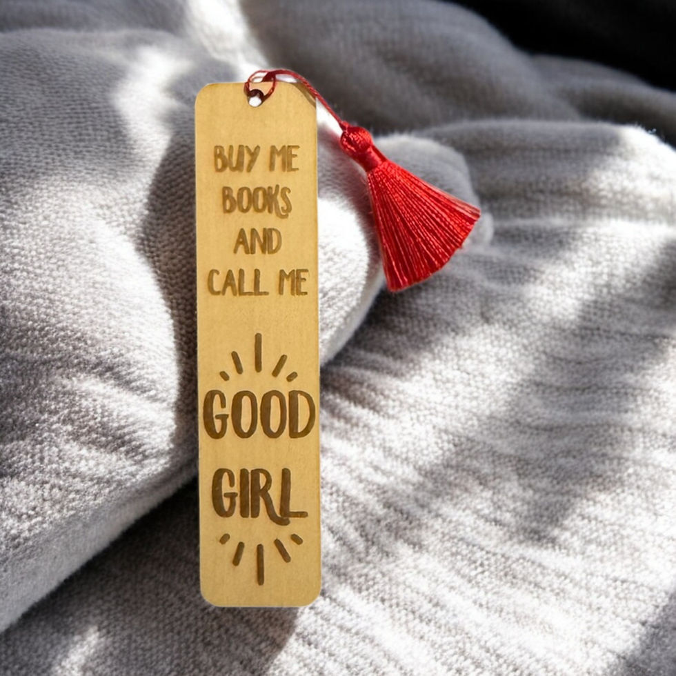 Thumbnail: Buy me books and call me good girl spicy wooden bookmarks for adult readers
