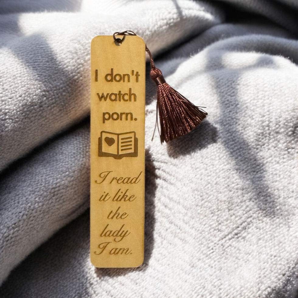 Thumbnail: I don't watch porn I read it like the lady I am spicy wooden bookmarks for adult readers