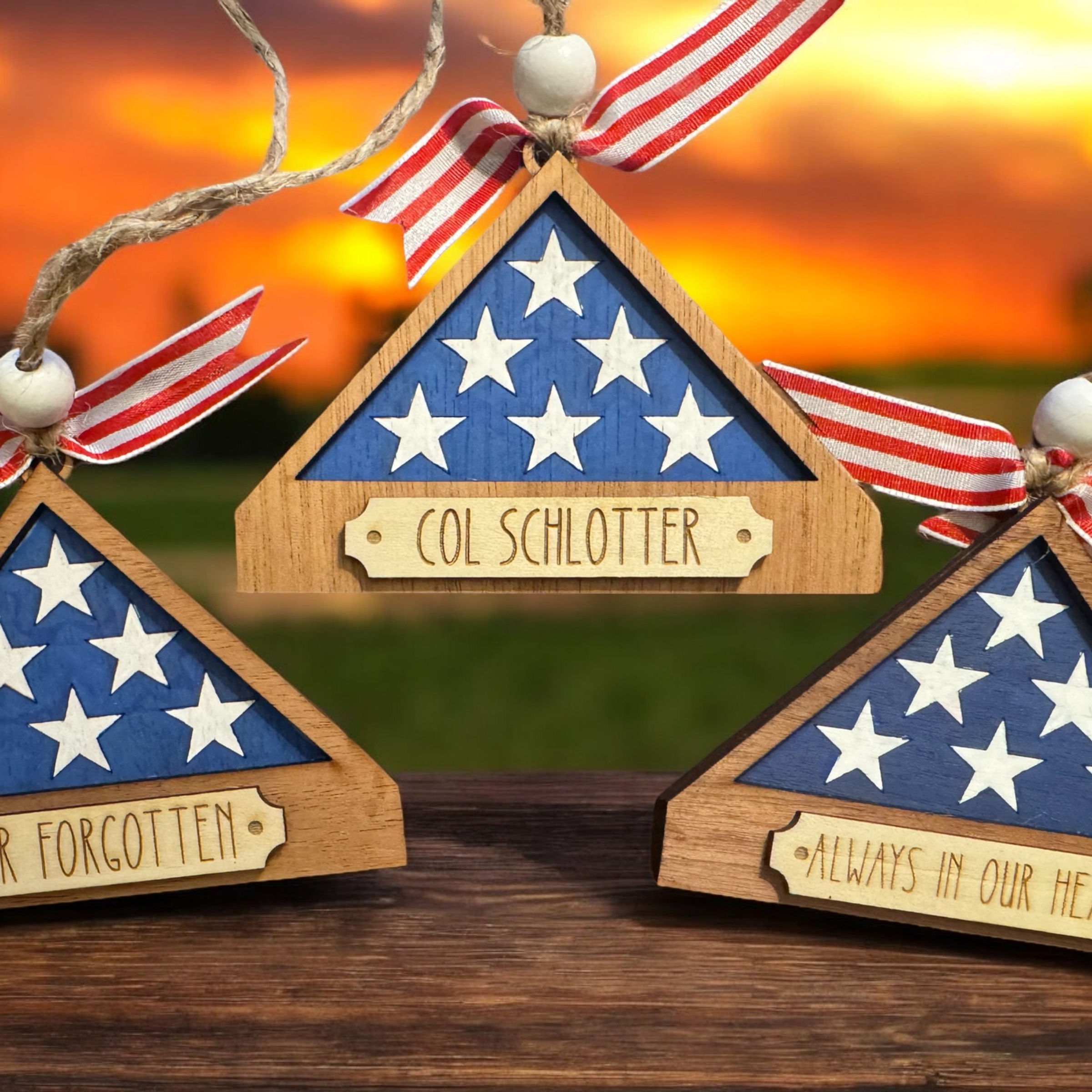 Folded Flag ornament