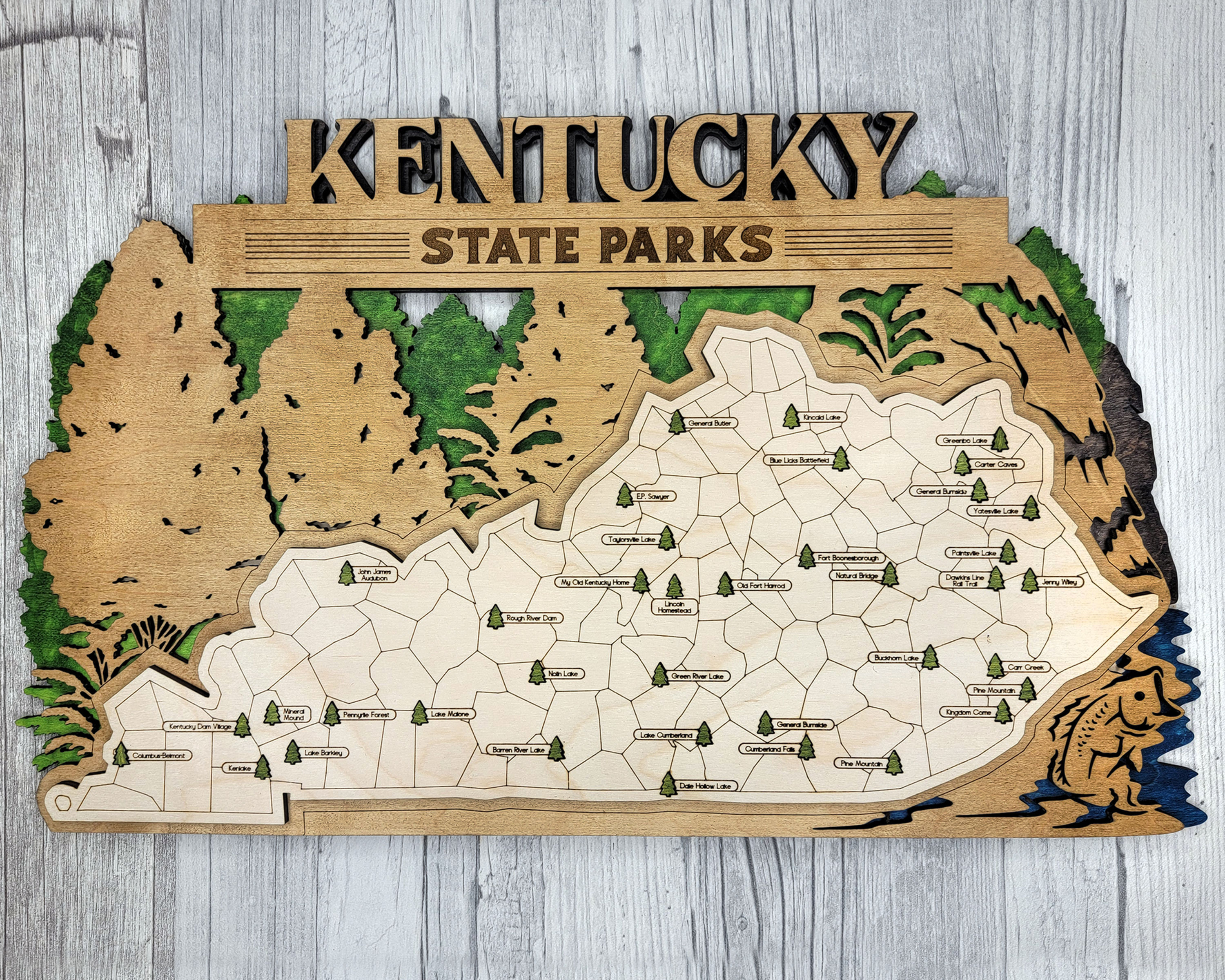 Kentucky State Parks travel maps