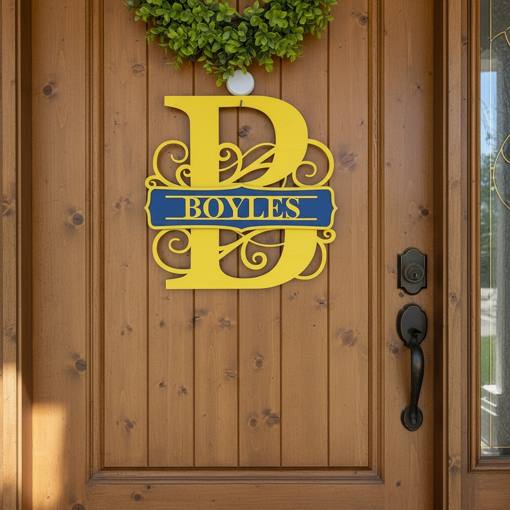 Split Monogram sign (lg)