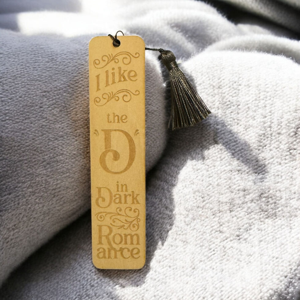 Thumbnail: I like the D in dark romance spicy wooden bookmarks for adult readers
