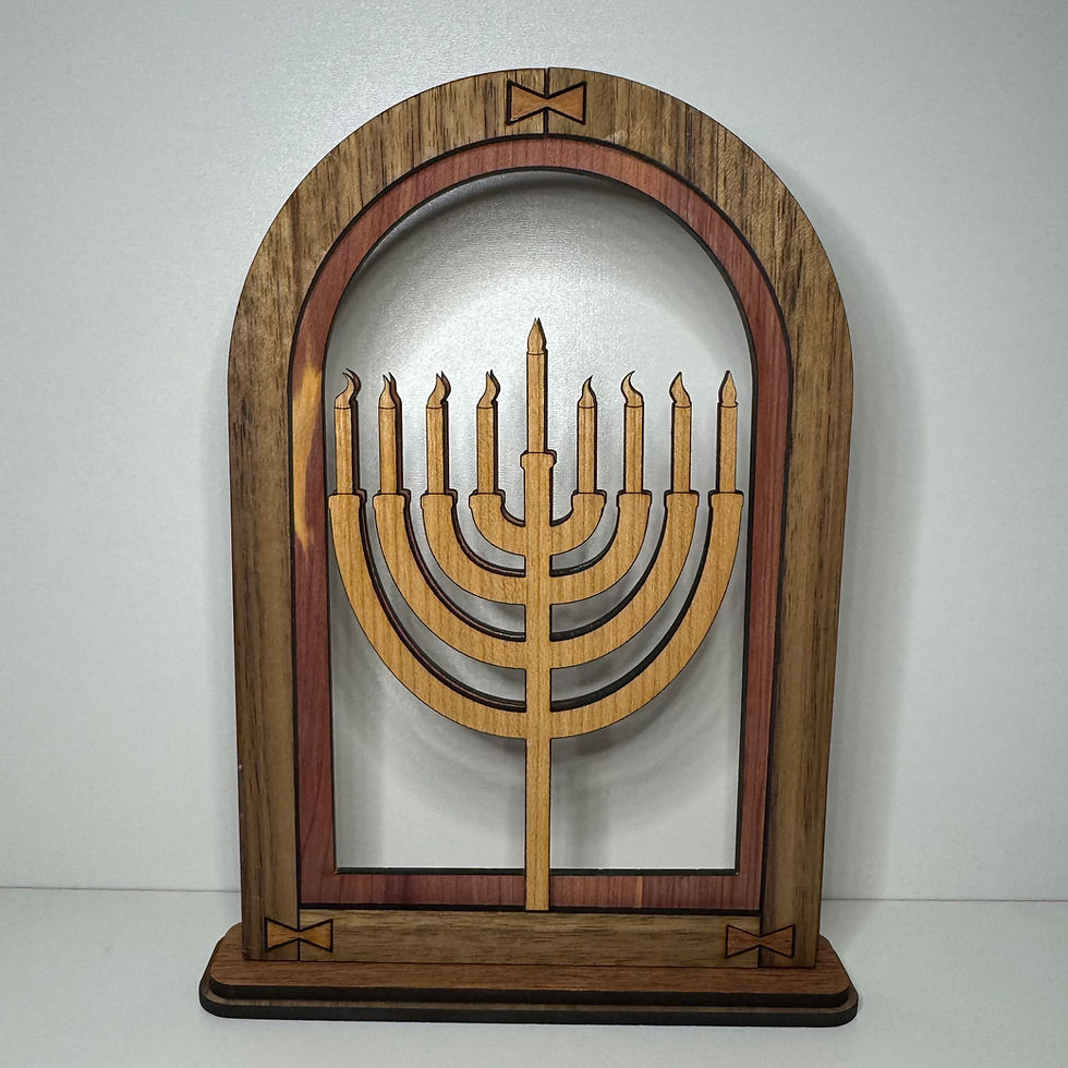 Thumbnail: Christmas or Hanukkah mantel sitter