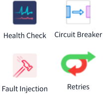 Health Check, Circuit Breaker, Fault Injection, Retires