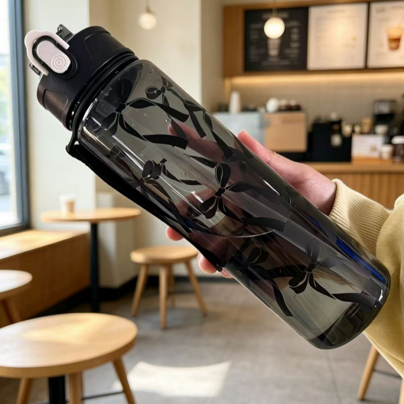 Thumbnail: 800ml Sports Water Bottle with Time Scale