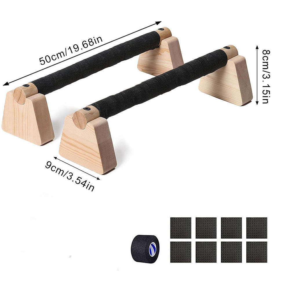 Thumbnail: Wooden Push Up Bars – 1 Pair Parallettes