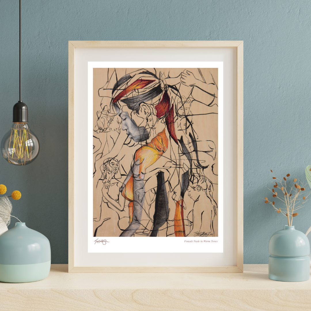 Nude in Warm Tones - Art Print