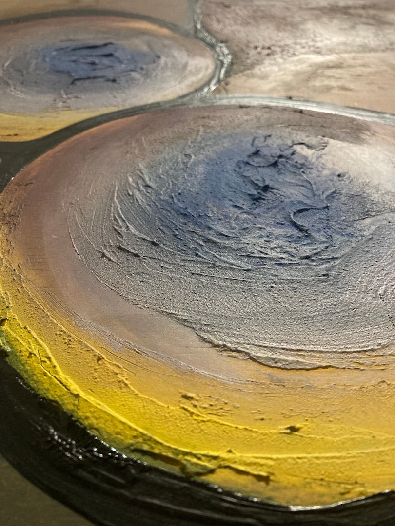 Thumbnail: You Are My Sunshine - Detail view of Original Oil Painting by Bella Christelle Duvenhage
