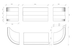 Technical drawings: desk