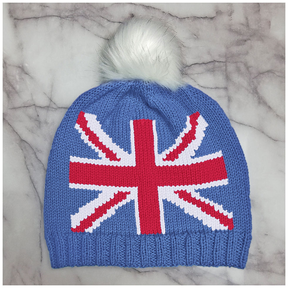 Thumbnail: Instarsia - Base Pattern -DK Adult Beanie Hat